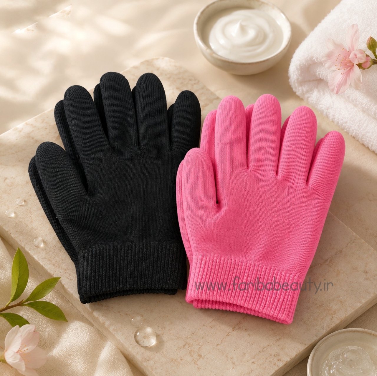 دستکش سیلیکونی مرطوب کننده و رفع خشکی دست SPA GEL GLOVES